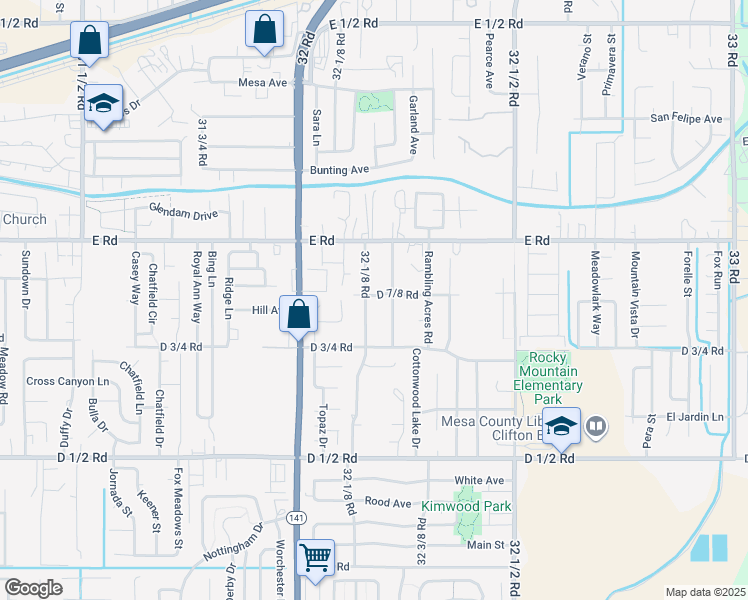 map of restaurants, bars, coffee shops, grocery stores, and more near 481 Green Acres Street in Clifton