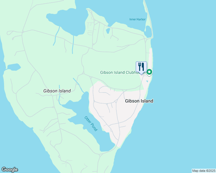 map of restaurants, bars, coffee shops, grocery stores, and more near 616 Cotterill Road in Gibson Island