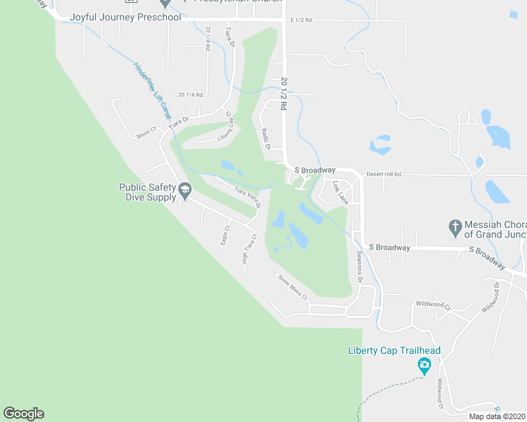 map of restaurants, bars, coffee shops, grocery stores, and more near 458 Tiara Vista Drive in Grand Junction
