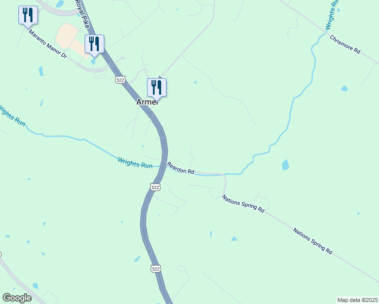 map of restaurants, bars, coffee shops, grocery stores, and more near 159 Reardon Rd in Winchester