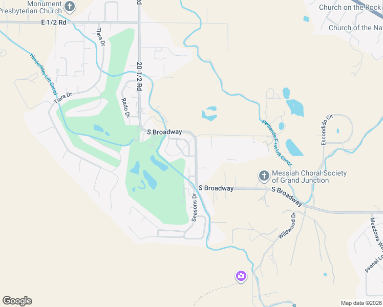 map of restaurants, bars, coffee shops, grocery stores, and more near 2098 Two Wood Drive in Grand Junction
