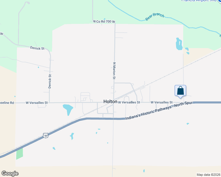 map of restaurants, bars, coffee shops, grocery stores, and more near 669 North Marion Street in Holton