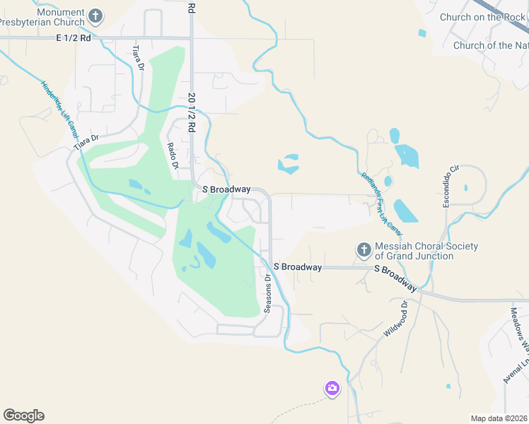 map of restaurants, bars, coffee shops, grocery stores, and more near 2098 Two Wood Drive in Grand Junction