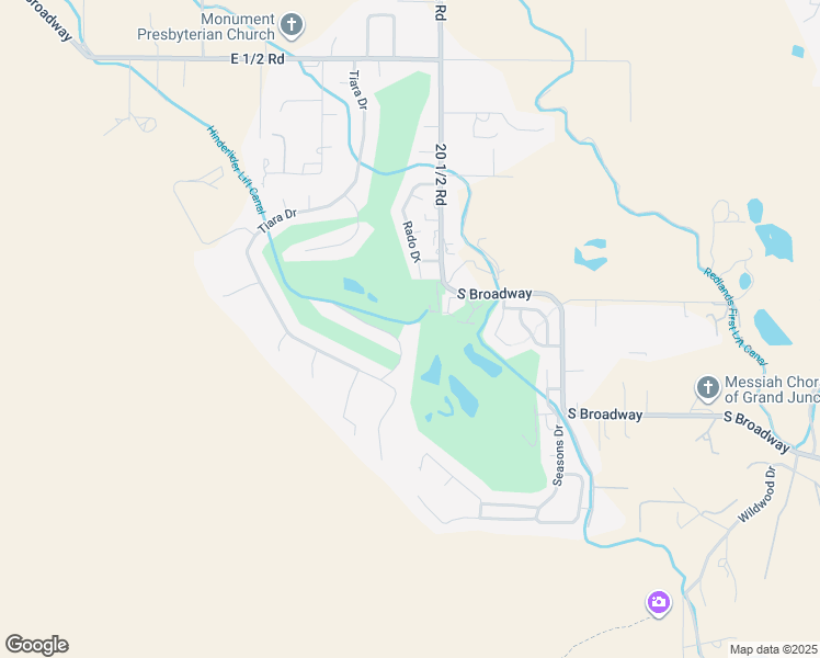 map of restaurants, bars, coffee shops, grocery stores, and more near 452 Tiara Vista Drive in Grand Junction
