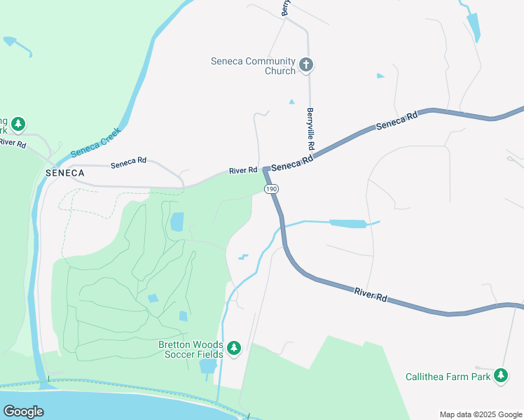 map of restaurants, bars, coffee shops, grocery stores, and more near 15700 River Road in Germantown