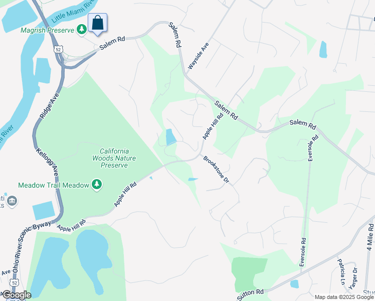map of restaurants, bars, coffee shops, grocery stores, and more near 1209 Apple Hill Road in Cincinnati