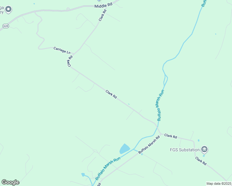 map of restaurants, bars, coffee shops, grocery stores, and more near 609 Clark Road in Stephens City