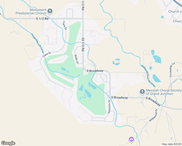 map of restaurants, bars, coffee shops, grocery stores, and more near 499 Tiara Rado Court in Grand Junction