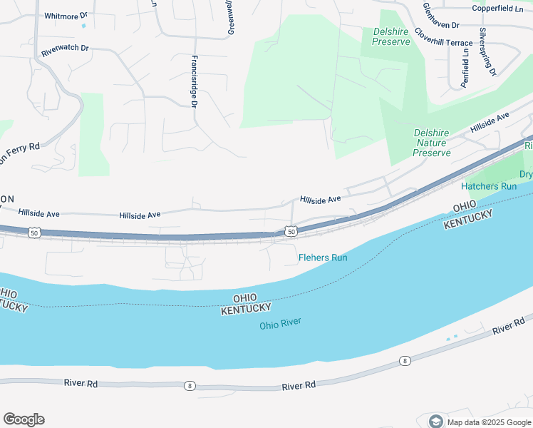 map of restaurants, bars, coffee shops, grocery stores, and more near 3925 Wise Avenue in Cincinnati