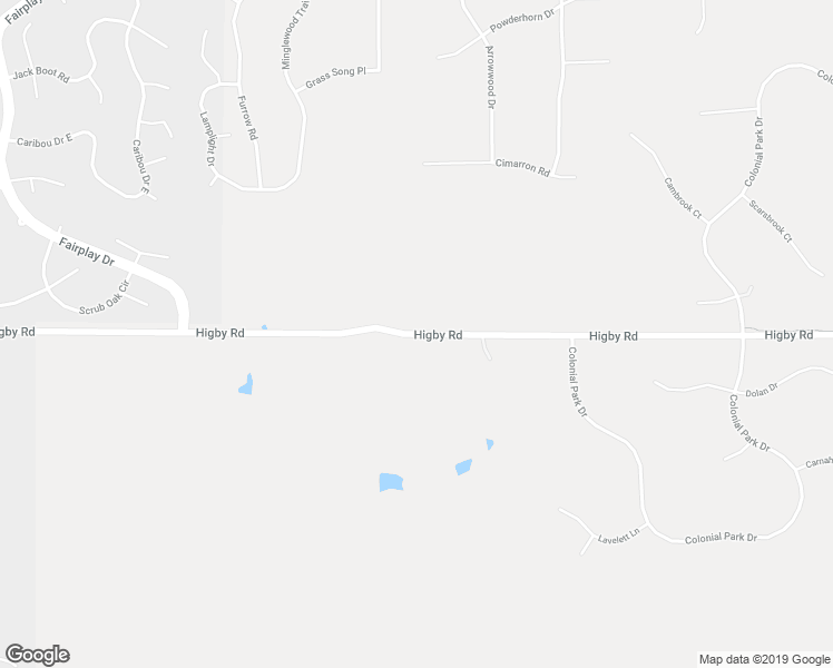 map of restaurants, bars, coffee shops, grocery stores, and more near Higby Road in Monument