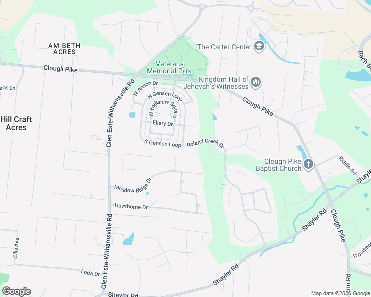 map of restaurants, bars, coffee shops, grocery stores, and more near 4194 Roland Creek Drive in Cincinnati