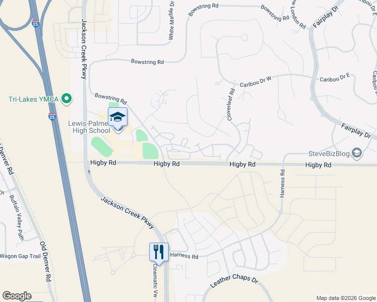 map of restaurants, bars, coffee shops, grocery stores, and more near 1118 Walters Point in Monument