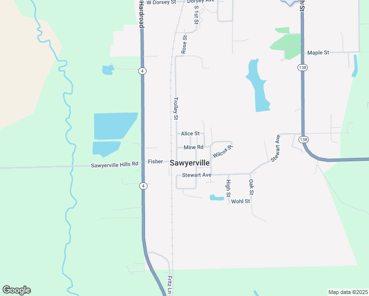 map of restaurants, bars, coffee shops, grocery stores, and more near in Sawyerville