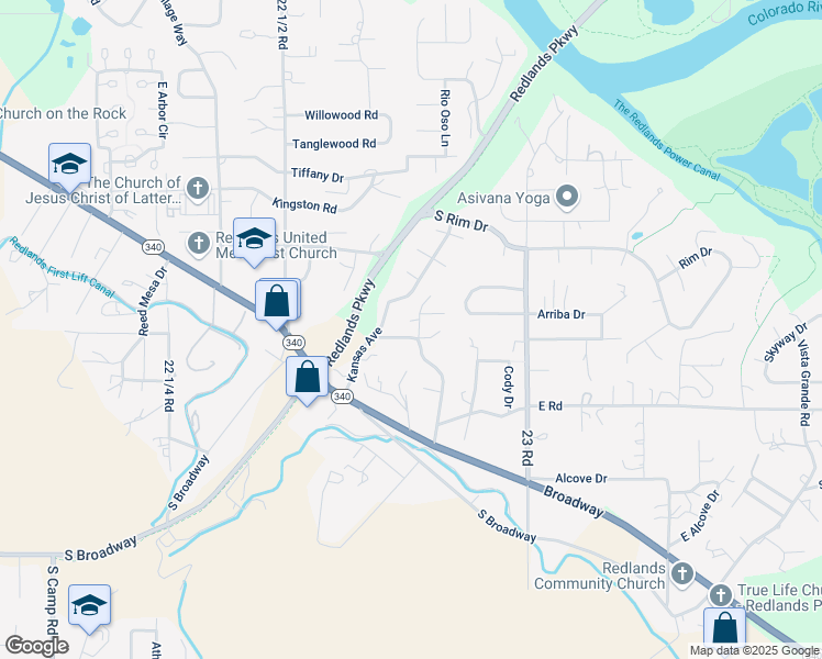 map of restaurants, bars, coffee shops, grocery stores, and more near 2272 Holland Drive in Grand Junction