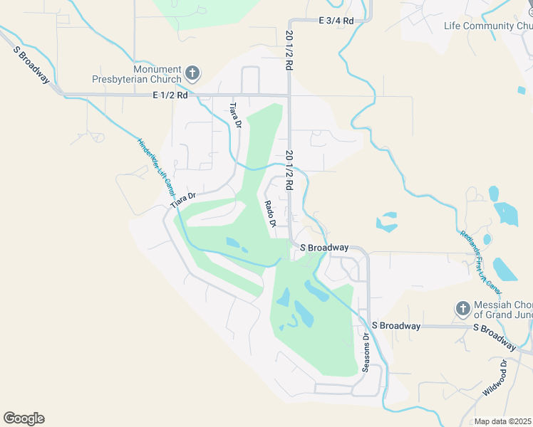 map of restaurants, bars, coffee shops, grocery stores, and more near 509C Rado Drive in Grand Junction