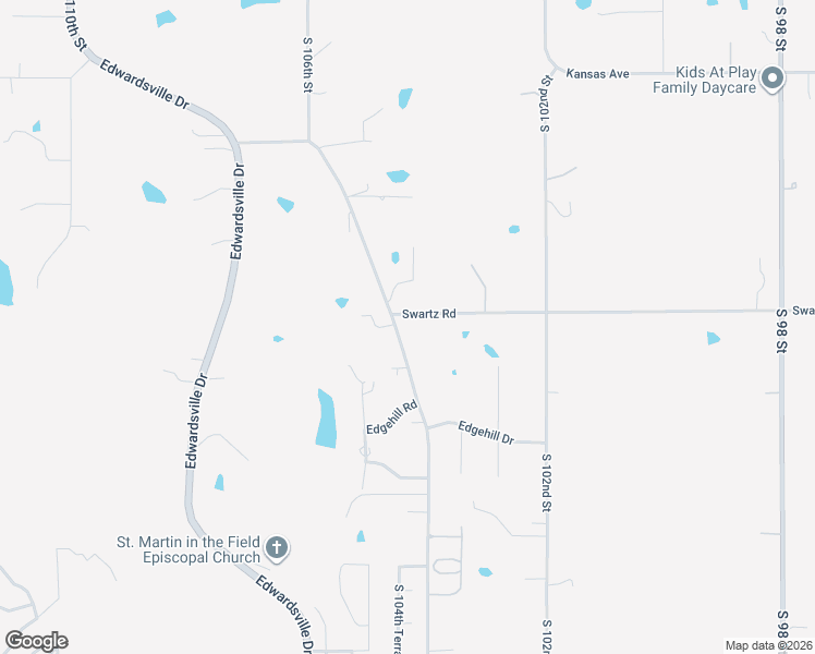 map of restaurants, bars, coffee shops, grocery stores, and more near 1021 Kouns Lane in Edwardsville