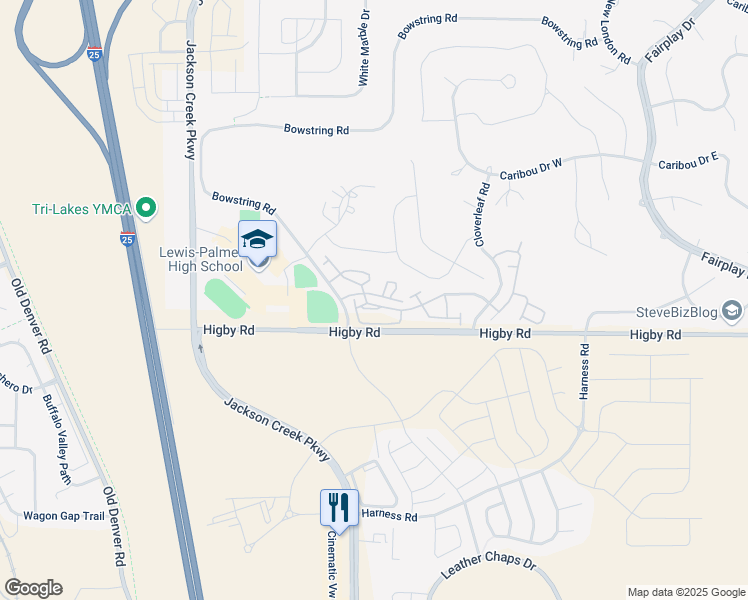 map of restaurants, bars, coffee shops, grocery stores, and more near 1196 Walters Point in Monument