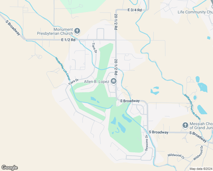 map of restaurants, bars, coffee shops, grocery stores, and more near 509C Rado Drive in Grand Junction