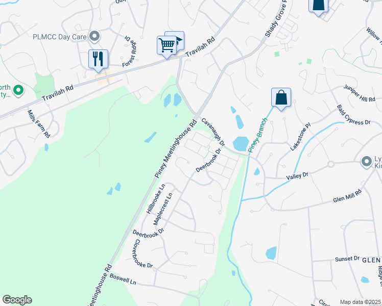 map of restaurants, bars, coffee shops, grocery stores, and more near 13528 Hayworth Drive in Potomac