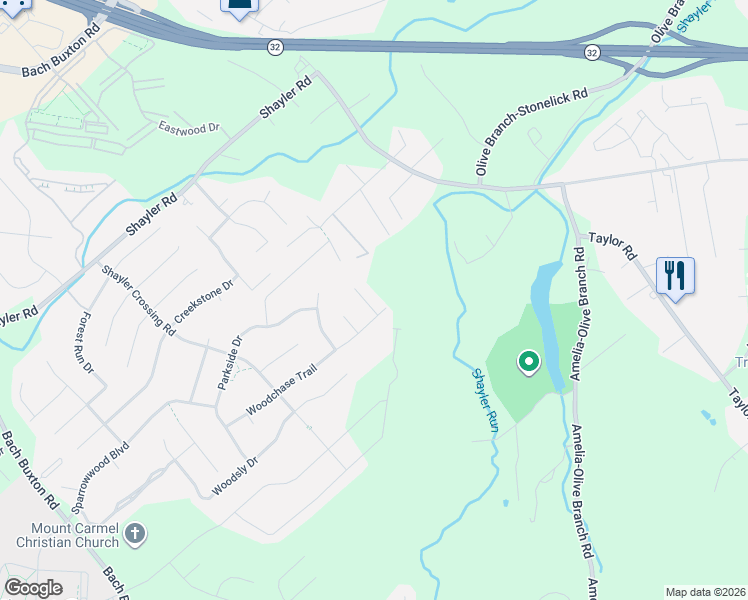 map of restaurants, bars, coffee shops, grocery stores, and more near 4234 Bobwhite Drive in Batavia