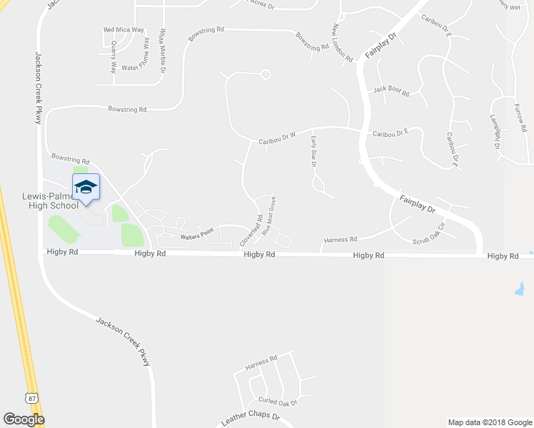 map of restaurants, bars, coffee shops, grocery stores, and more near 17156 Blue Mist Grove in Monument