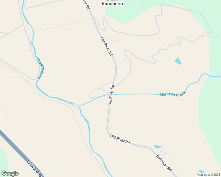 map of restaurants, bars, coffee shops, grocery stores, and more near 5650 Old River Road in Ukiah