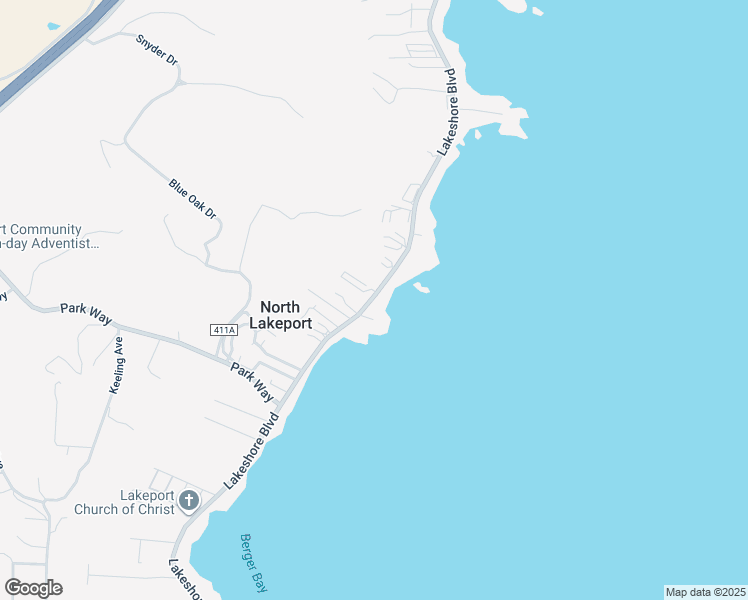 map of restaurants, bars, coffee shops, grocery stores, and more near 3530 Lakeshore Boulevard in Lakeport