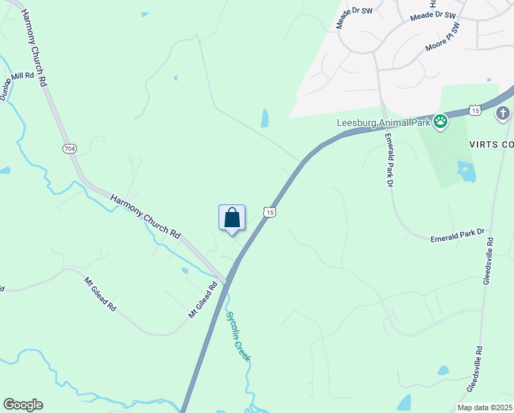 map of restaurants, bars, coffee shops, grocery stores, and more near 19447 James Monroe Highway in Leesburg