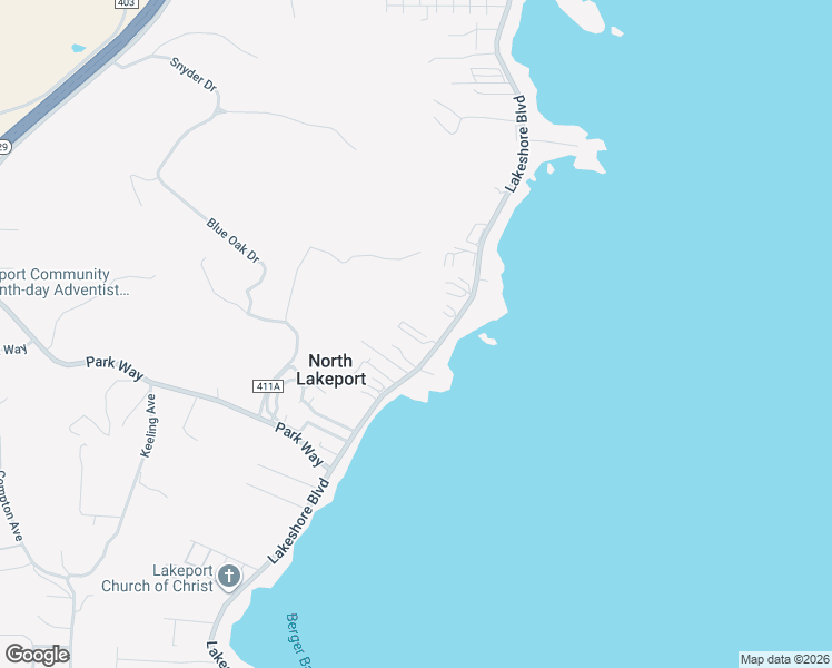 map of restaurants, bars, coffee shops, grocery stores, and more near 3555 Lakeshore Boulevard in Lakeport