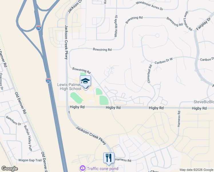 map of restaurants, bars, coffee shops, grocery stores, and more near 1340 Walters Point in Monument