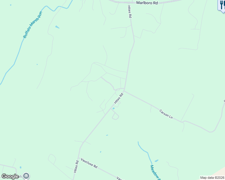 map of restaurants, bars, coffee shops, grocery stores, and more near 452 Hites Road in Stephens City