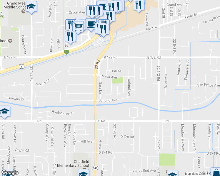 map of restaurants, bars, coffee shops, grocery stores, and more near 527 Gardner Way in Clifton