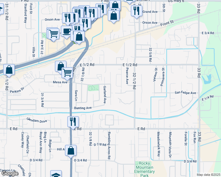 map of restaurants, bars, coffee shops, grocery stores, and more near 525 Jay Lee Street in Clifton