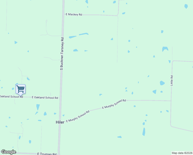 map of restaurants, bars, coffee shops, grocery stores, and more near 33007 East Mackey Road in Buckner