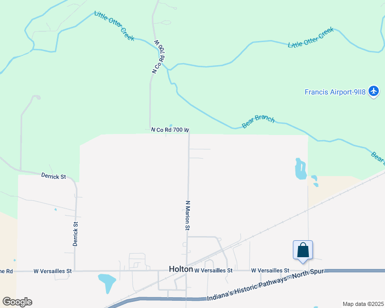 map of restaurants, bars, coffee shops, grocery stores, and more near 444 North Co Road 700 West in Holton