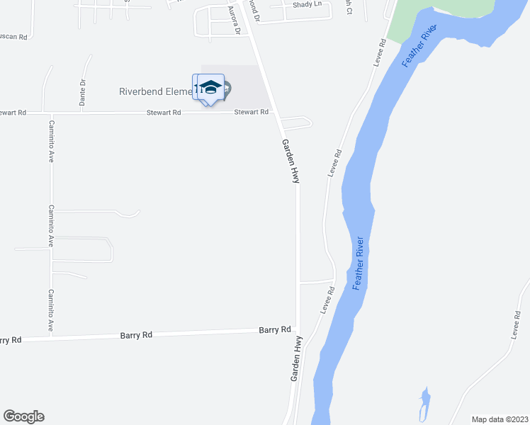 map of restaurants, bars, coffee shops, grocery stores, and more near 3161 Garden Highway in Yuba City