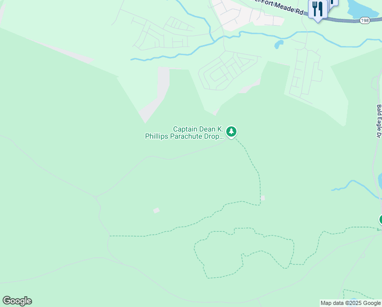 map of restaurants, bars, coffee shops, grocery stores, and more near Combat Rd in Laurel