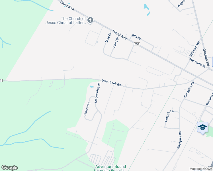 map of restaurants, bars, coffee shops, grocery stores, and more near 437 Dias Creek Road in Cape May County
