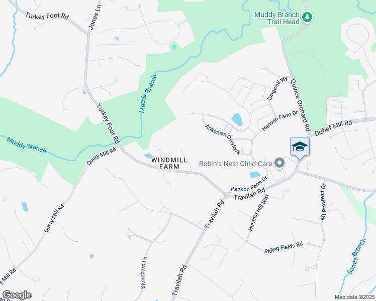 map of restaurants, bars, coffee shops, grocery stores, and more near 13809 Hidden Glen Lane in North Potomac