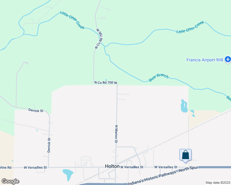 map of restaurants, bars, coffee shops, grocery stores, and more near 444 North Co Road 700 West in Holton