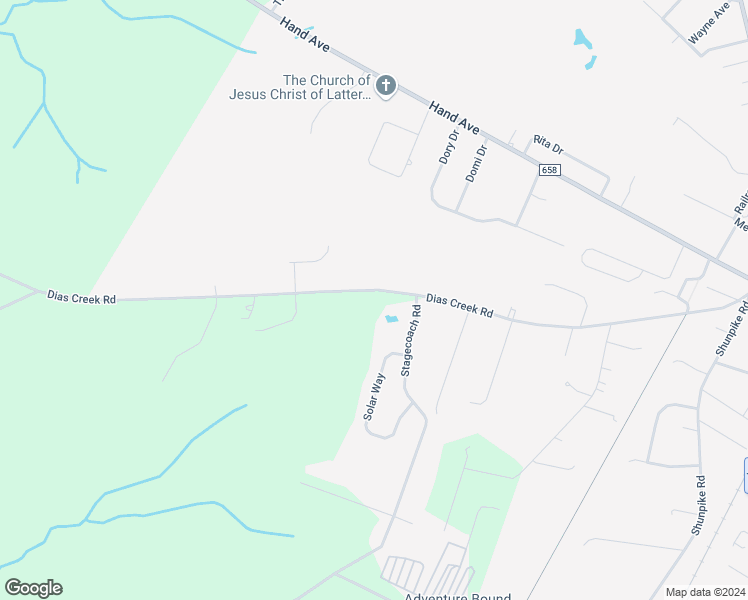 map of restaurants, bars, coffee shops, grocery stores, and more near 457 Dias Creek Road in Cape May County