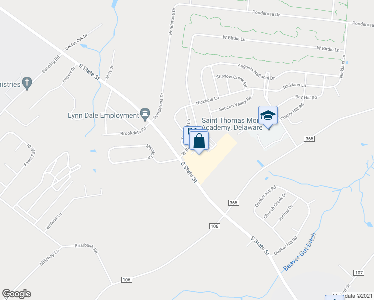 map of restaurants, bars, coffee shops, grocery stores, and more near 65 Bay Hill Lane in Magnolia