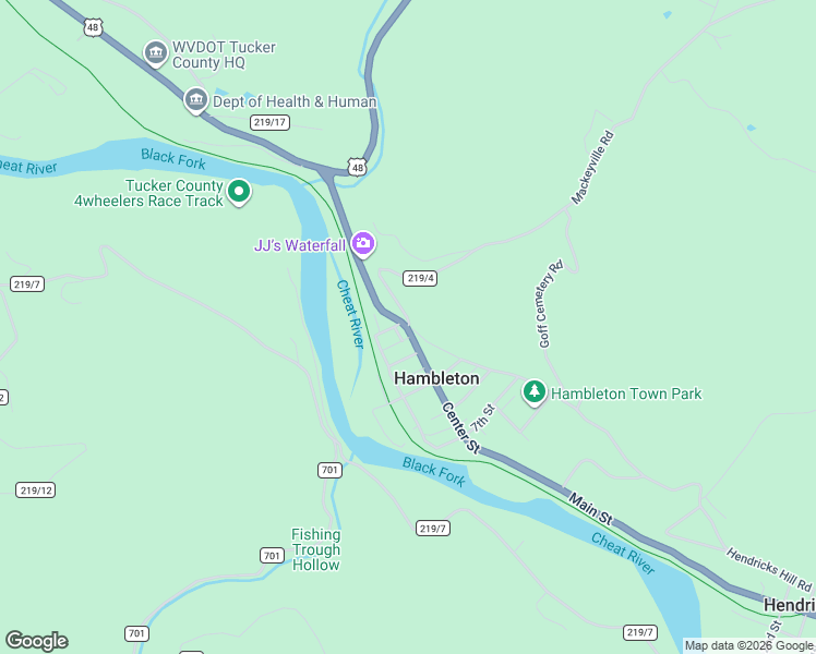 map of restaurants, bars, coffee shops, grocery stores, and more near Highway 72 in Hambleton