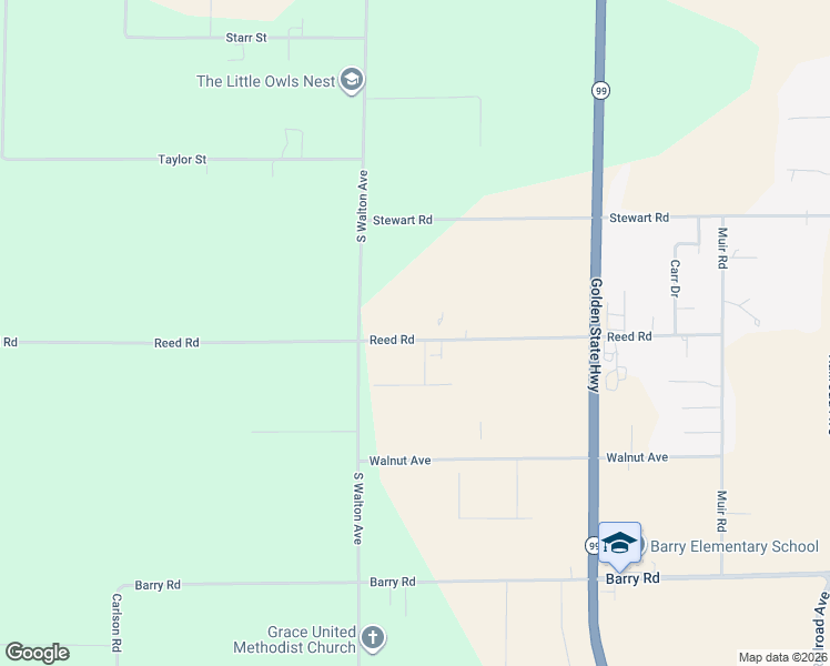 map of restaurants, bars, coffee shops, grocery stores, and more near 1551 Reed Road in Yuba City