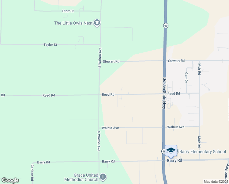 map of restaurants, bars, coffee shops, grocery stores, and more near 1551 Reed Road in Yuba City