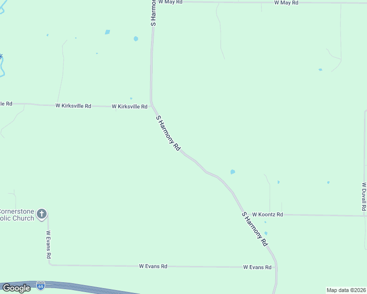 map of restaurants, bars, coffee shops, grocery stores, and more near 6655 South Harmony Road in Bloomington