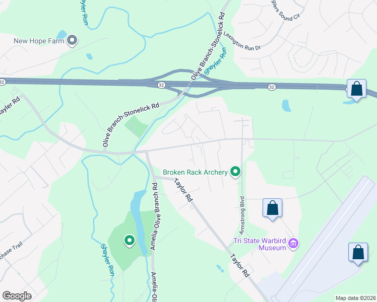 map of restaurants, bars, coffee shops, grocery stores, and more near 1425 Old State Route 74 in Batavia