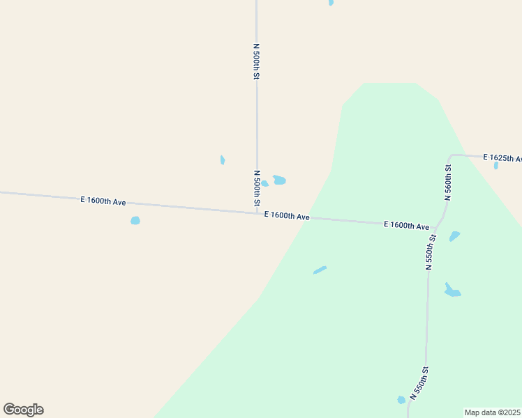 map of restaurants, bars, coffee shops, grocery stores, and more near 16018 North 500th Street in Wheeler