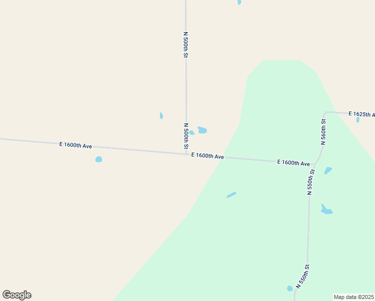 map of restaurants, bars, coffee shops, grocery stores, and more near 16018 North 500th Street in Wheeler