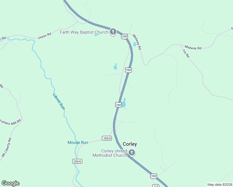 map of restaurants, bars, coffee shops, grocery stores, and more near 11311 County Route 2/3 in Belington